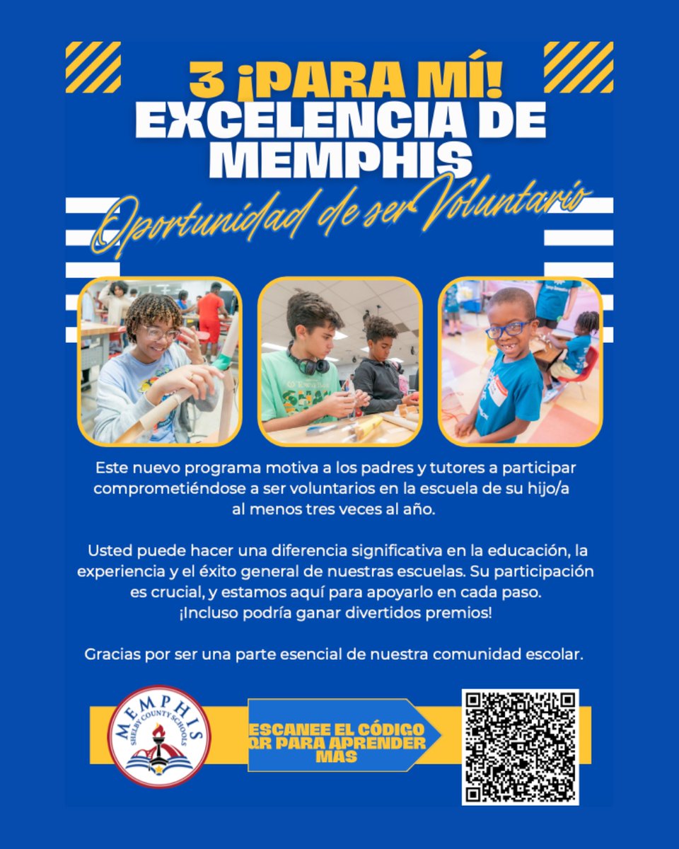 MSCSK12's tweet image. Parents and caregivers, get involved with our 3 for ME program! Volunteer at least 3 times a year at your child&apos;s school to make a BIG impact and support student success.

Plus, you have the chance to win fun prizes! Let’s make this school year unforgettable! 

To volunteer,…