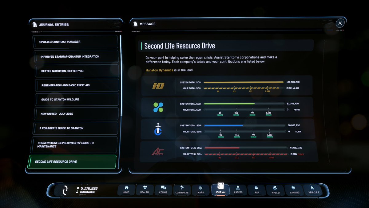 TheRubenSaurus's tweet image. Tonight was one massive win for me personally.
Managed to get in 7 large hauling contracts in ~4,5 hours!
Will do 3 more tomorrow to reach T5 for Hurston and then move on to the next one.
#StarCitizen