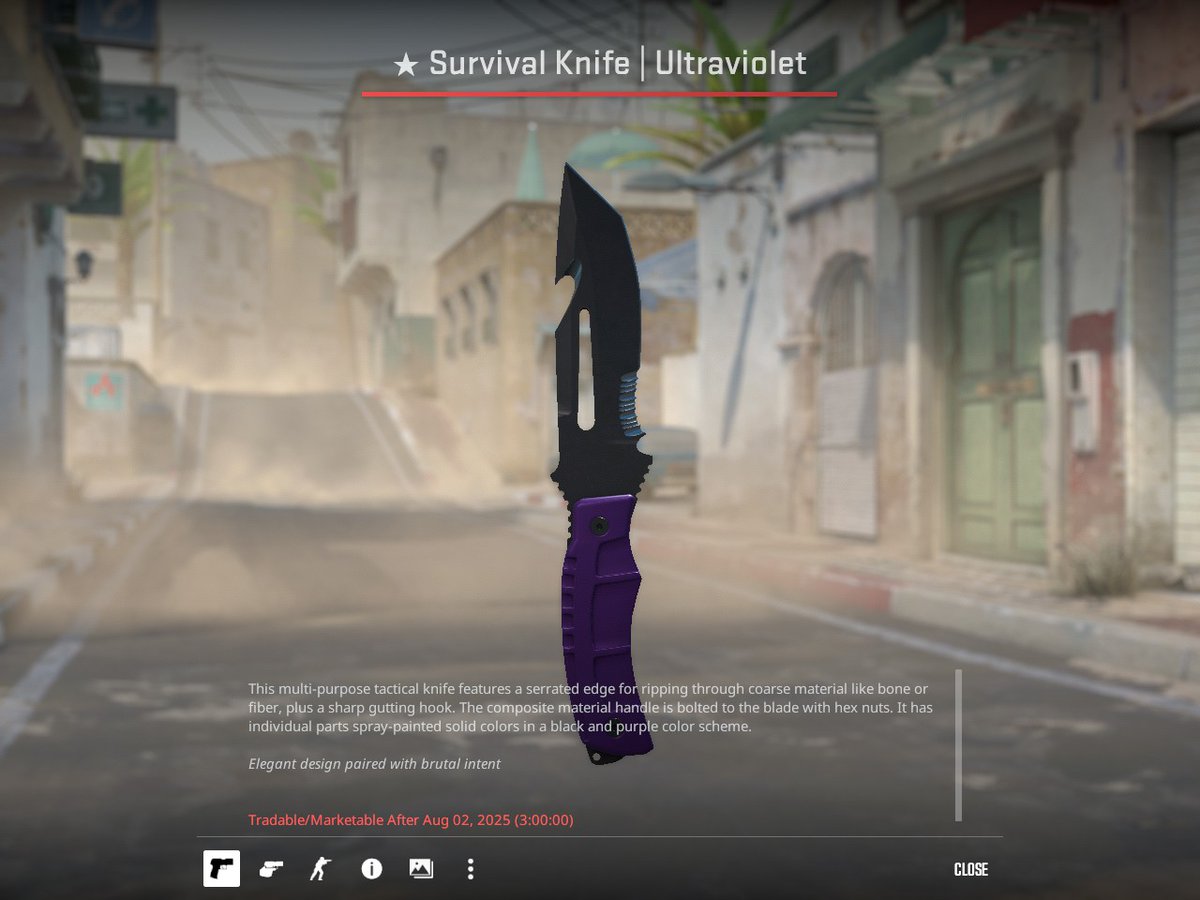 Or3_CS's tweet image. Whats the odds of opening a mid Survival Knife every gold I unbox from the Fever case :/