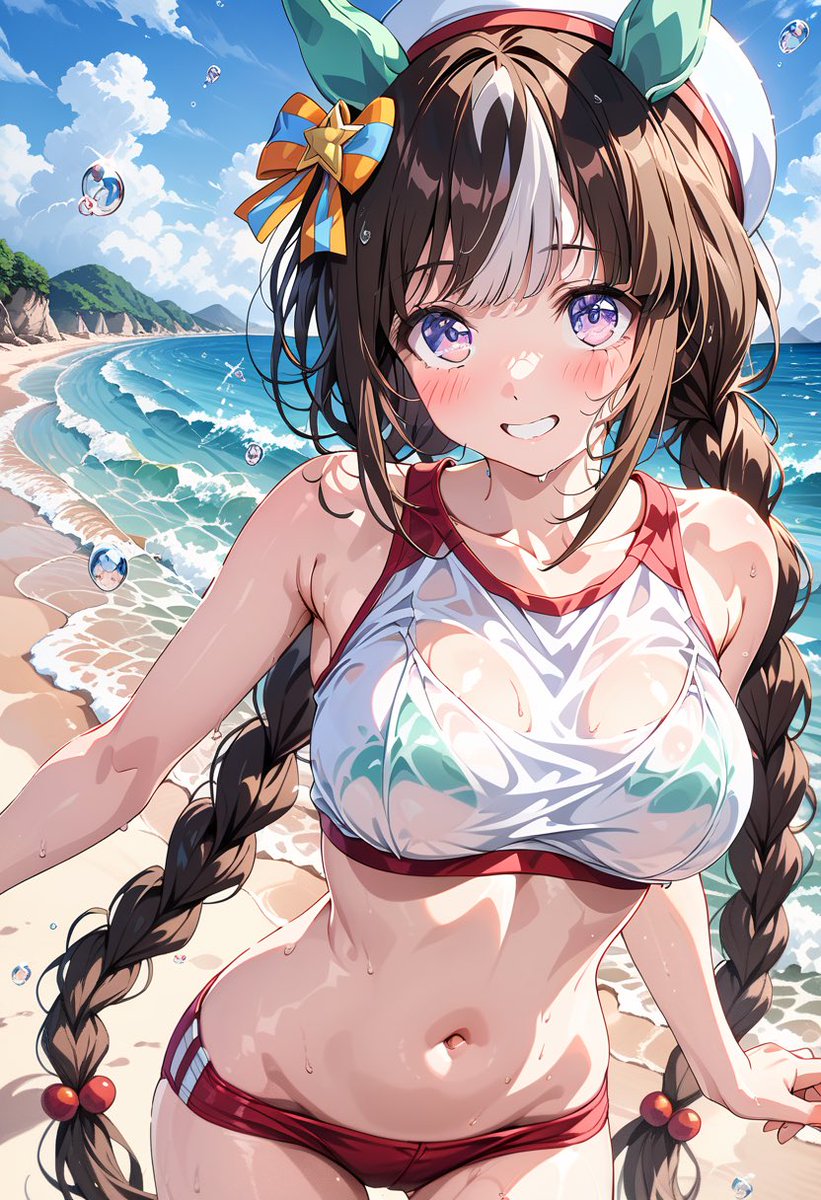 aIsena0781's tweet image. 一日一ブルマー。
今日はタルマエちゃん💕
苫小牧にこんなビーチはありませんが…。
#TLブルマー化計画