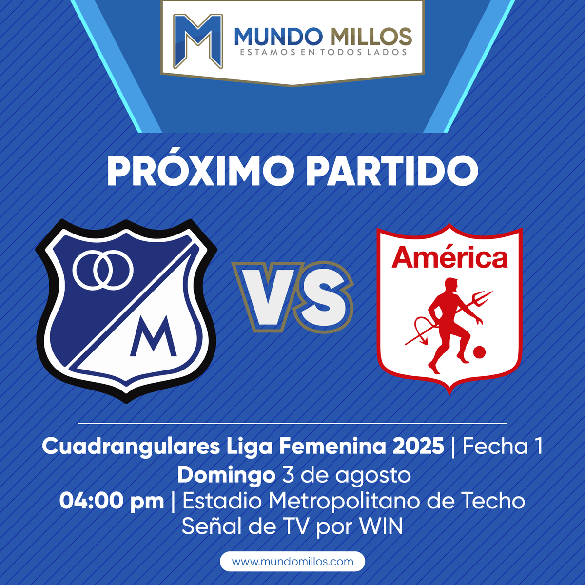 MundoMillos's tweet image. #OFICIAL El debut de Las Embajadoras en los cuadrangulares semifinales de la Liga Femenina será en Techo el domingo 3 de agosto, posiblemente con entrada de público.
#MundoMillosConLasEmbajadoras
#EstamosEnTodosLados