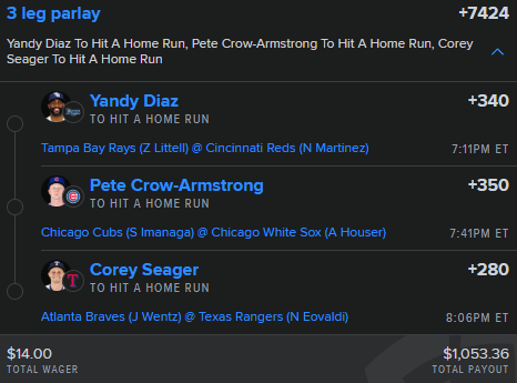 TriggySpaz's tweet image. Bonus Update Bet Posted In The CORD 🥶
If Eugenio Worries You In Pittsburgh I Ran Good Ol Reliable PETE #Propfellas
Will Be Posting More HR Plays In The CORD As The Night Goes On 👀
whop.com/propfellas/?d2…