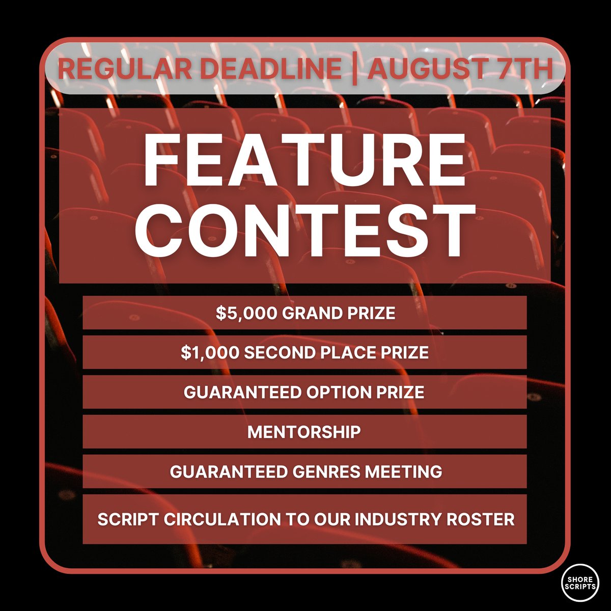 With guaranteed meetings in multiple genre categories, a paid Option Prize from Showdown Productions, feedback from award-winning Judges, mentorship calls, and industry meetings, this is your chance to break into the feature film world. #screenwriting

shorescripts.com/feature-contes…