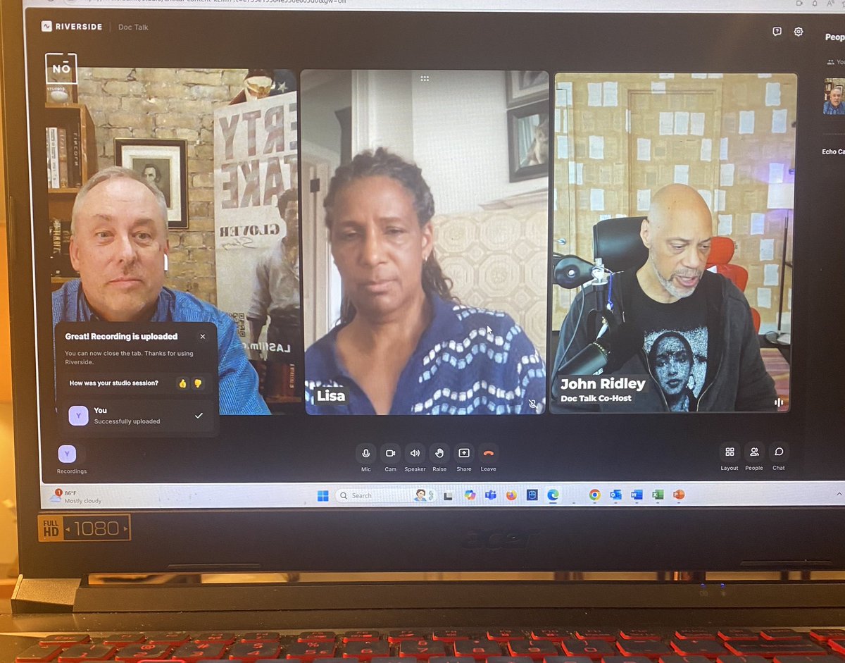 What’d I do today? Glad you asked. I was interviewed by John Ridley, Oscar winner, screenwriter, director, producer, novelist... He was effusive about our documentary project “Liberty at Stake: The Joshua Glover Story.” Watch this space for the full interview.