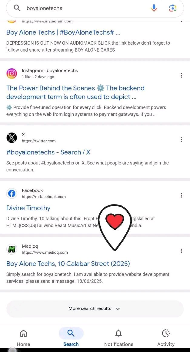 boyalonetechs's tweet image. Grateful to be recognized by Medioq
My work in Web Dev, SEO, & App Development is being seen, and this motivates me to go even harder. 💻📲
Thanks to everyone supporting Boy Alone Techs — more innovative projects loading...
#Medioq #TechRecognition #WebDev #SEOEngineer
#BAT