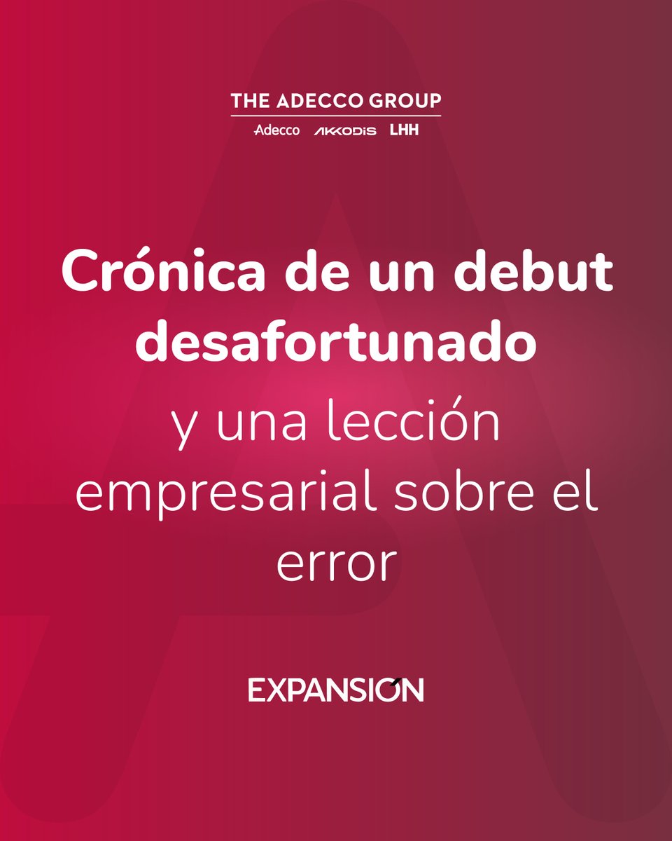 Alberto del Castillo, director de Talento y Servicios Especializados de nuestra división TI para Expansión comenta que es un recordatorio poderoso de que el aprendizaje profesional también nace de los momentos incómodos.

👉 No dejes de leerla:
expansion.mx/carrera/2025/0…