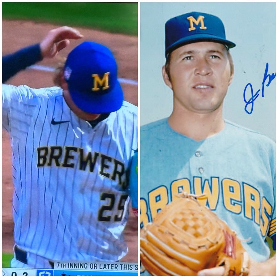 JGelnar7's tweet image. Love the brewers throwbacks today

My favorite all time brewer rocked these as well! @johngelnar