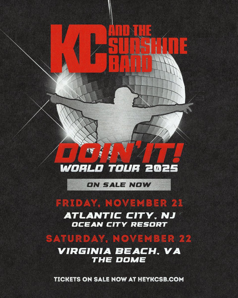 Tickets for the #DOINITWORLDTOUR in Atlantic City, NJ and Virginia Beach, VA are on sale now! heykcsb.com/pages/shows