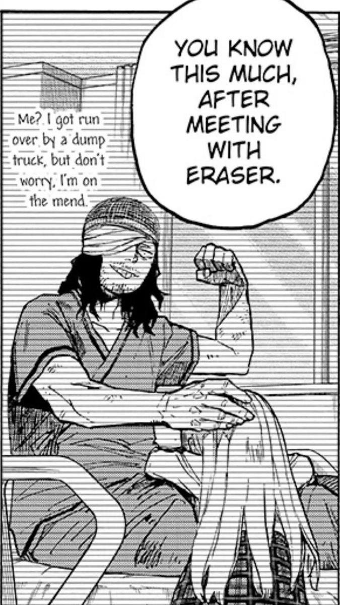 asee_lnj's tweet image. "eri visited aizawa before his bandages were removed" oh im gonna cry!
