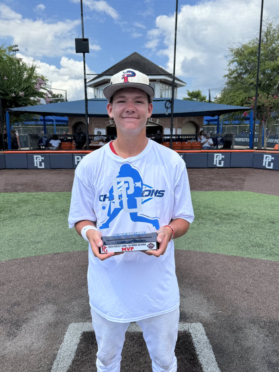 USA Prime National Program (@usaprimenat) on Twitter photo Congratulations to USA Prime National 15u for their <a href="/PerfectGameUSA/">Perfect Game USA</a> 15u WWBA championship for the 2nd straight year ‼️
Shoutout to Jacob Welch winning the MVP of the event after hitting .552 in the event ⚡️⚡️
#PrimeMovement🇺🇸 | #BackToBack | #RollPrime | #PrimeOnTop 👑 Congratulations to USA Prime National 15u for their <a href="/PerfectGameUSA/">Perfect Game USA</a> 15u WWBA championship for the 2nd straight year ‼️
Shoutout to Jacob Welch winning the MVP of the event after hitting .552 in the event ⚡️⚡️
#PrimeMovement🇺🇸 | #BackToBack | #RollPrime | #PrimeOnTop 👑