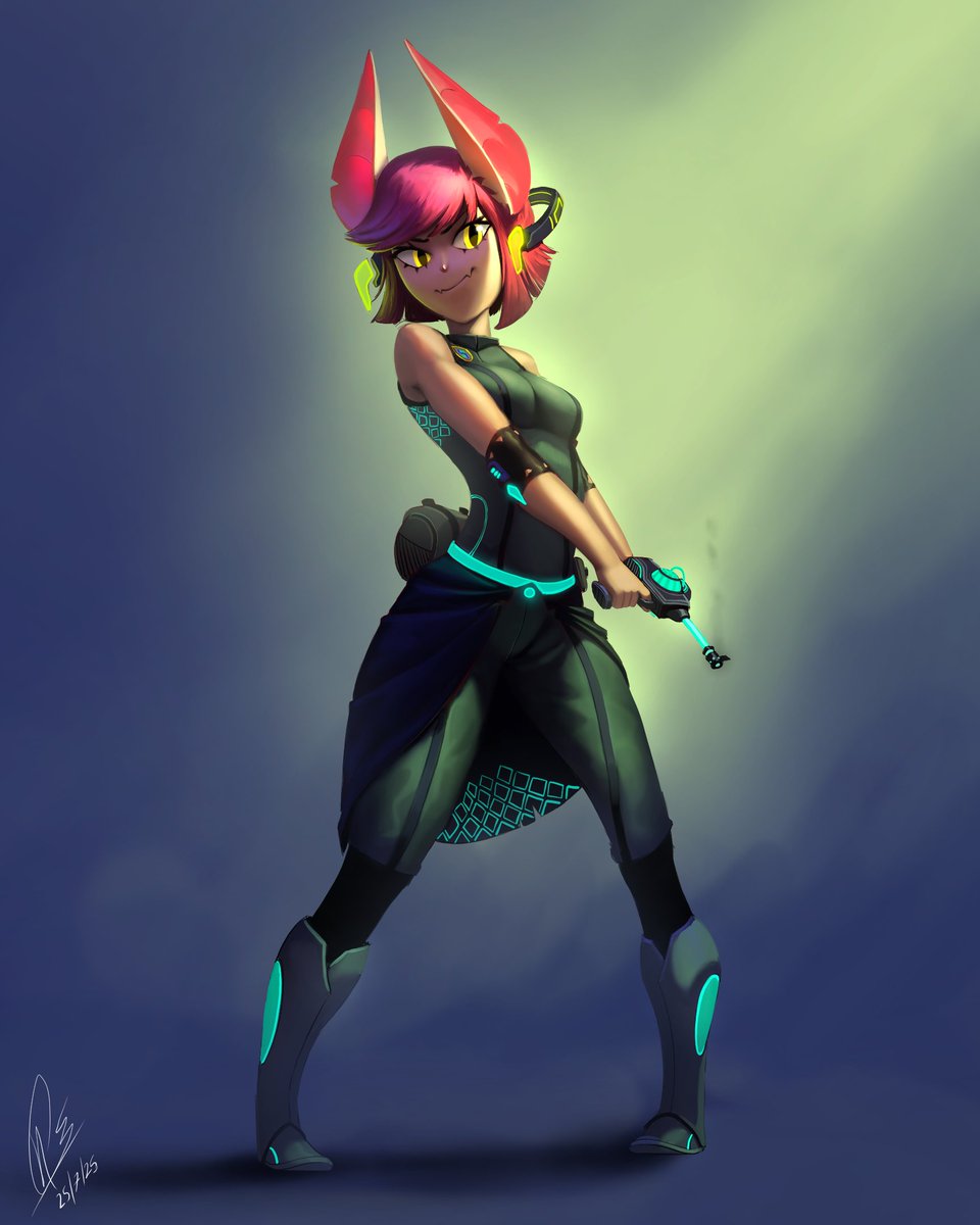 Nessrpe's tweet image. Medge 🔫🦇
Commission art for @SodaEater12 by the real me xdd