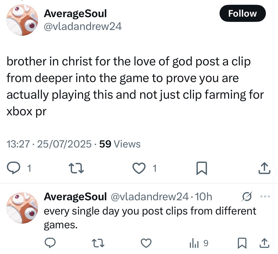 JamieMoranUK's tweet image. Now people that don’t follow me are complaining that I post clips from different Video Games as I’m playing them…
They Whine About EVERYTHING