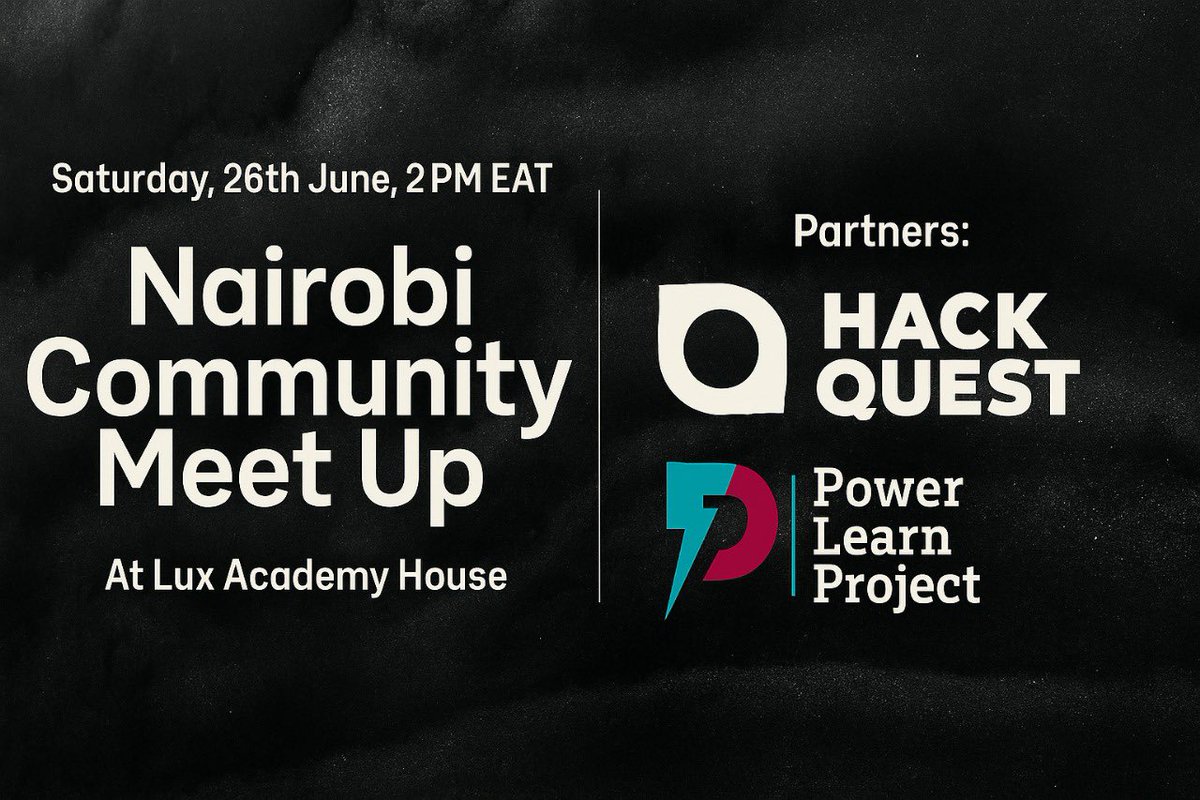 GrantonMburu's tweet image. Tomorrow, we are hosting an @Gaianet AI meetup at @LuxDevHQ.
Join us to learn about Decentralized AI, with speakers from @hackquestafrica & @PLPAfrica. Come learn, contribute, and network.
See you!
Register here: lu.ma/pgka551o