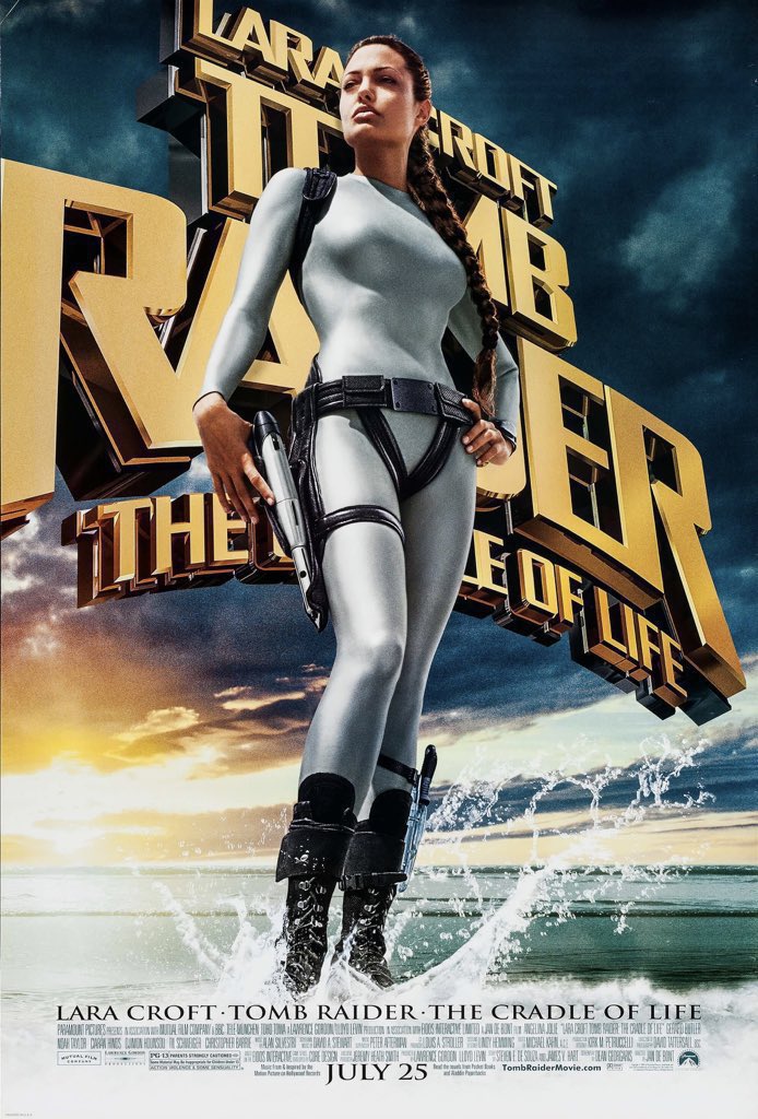 FilmNewsNos's tweet image. 🎬MOVIE HISTORY: 22 years ago today, July 25, 2003, the movie ‘Lara Croft: Tomb Raider-The Cradle of Life’ opened in theaters!
#AngelinaJolie #GerardButler #CiaranHinds #ChrisBarrie #NoahTaylor @djimonhounsou #TilSchweiger #SimonYam #TerenceYin #JanDeBont #TombRaider