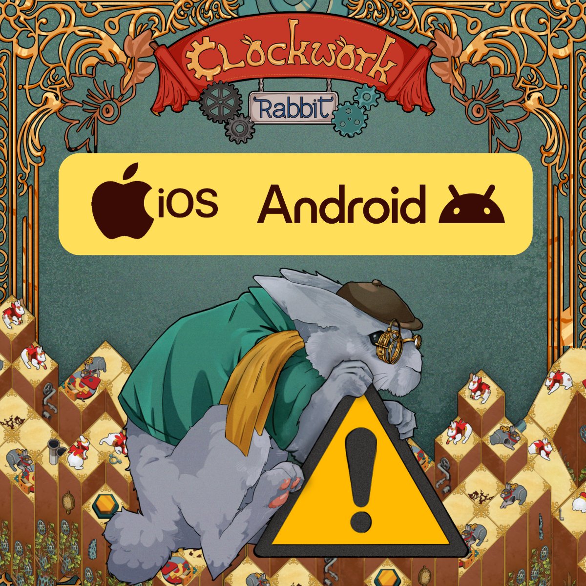 onionmilk_org's tweet photo. Even AAA games get delays… and so do our bunnies.
Clockwork Rabbit hops onto mobile next week. Thanks for your patience they are working their little tails off.
#ClockworkRabbit #mobilegame #gamedev #cozygames https://t.co/IloIRbDZeu