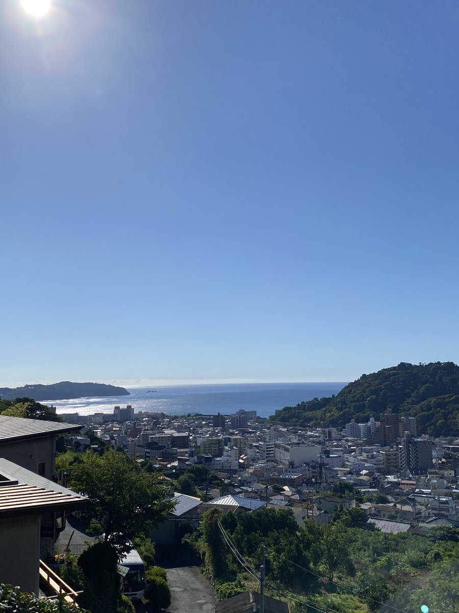 accentdeverite's tweet image. 湯河原の朝。東京では聞かないクマゼミが鳴いている。ウグイスの声もする。