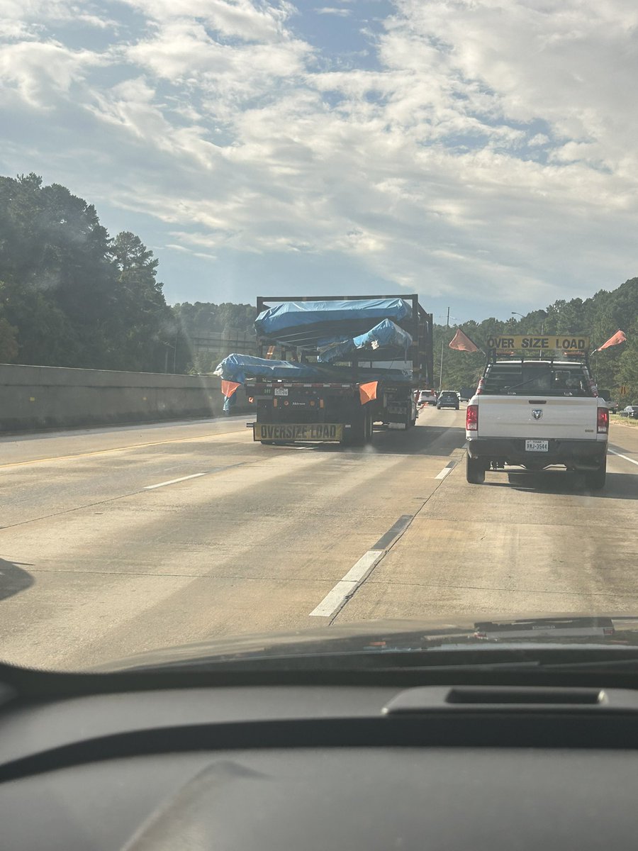 I-65 N
Between Alabaster and Hoover
Taking up 3 lanes
Driving 35 MPH
5:00
Friday afternoon

Who thought this was a good idea?