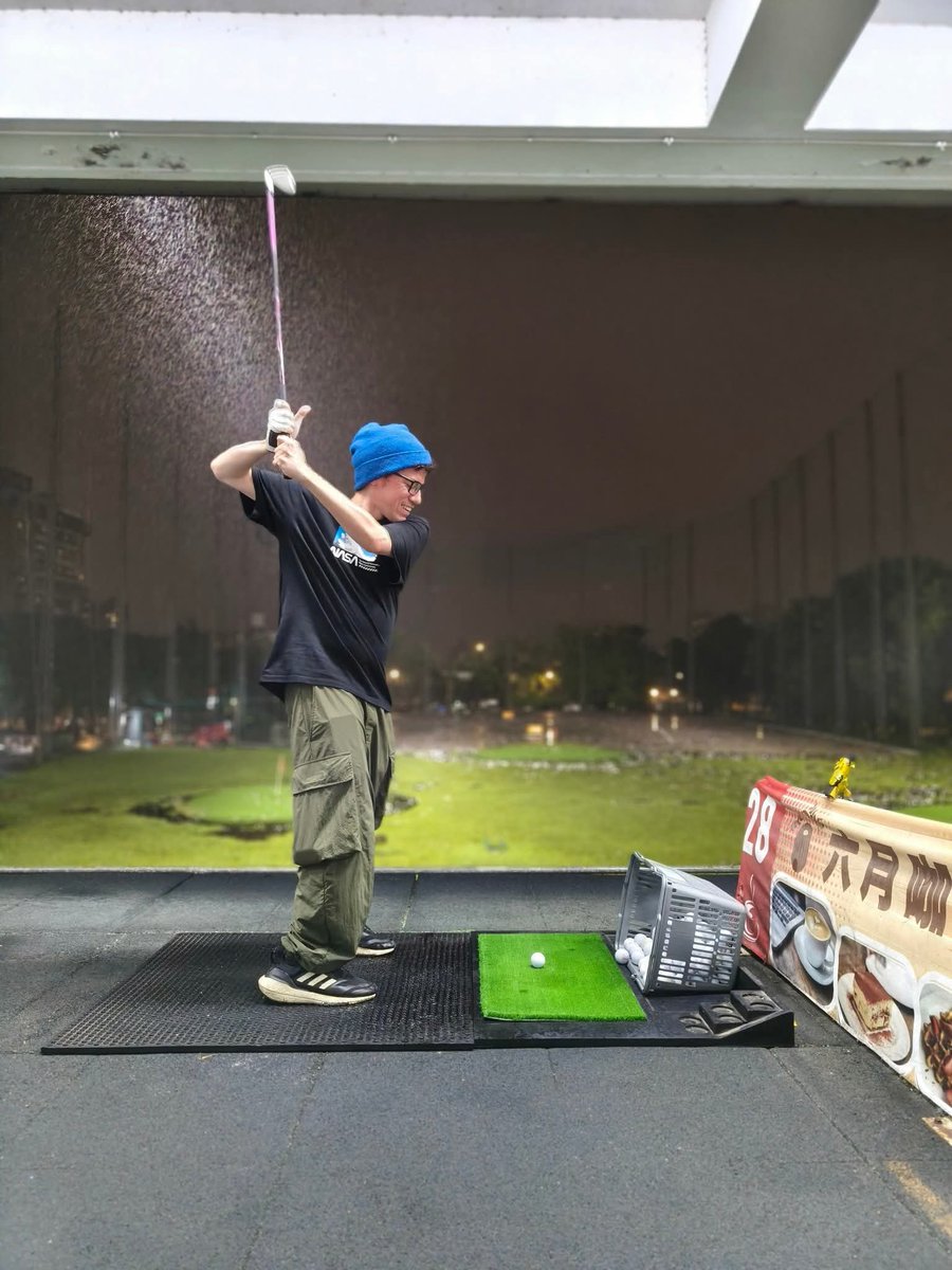 I played golf today. Terribly but I had fun!