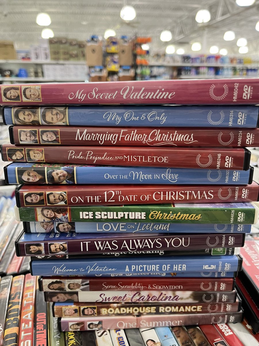 Michele (@chelehh) on Twitter photo Someone donated their <a href="/hallmarkchannel/">Hallmark Channel</a> collection of DVDs to Goodwill & I bought them! Bought the ones in the 1st pic, 2nd pic DVDs I already own so I left them behind 😆 who would give these up?! #hallmarkies #hallmarkchannel #thriftstorescore Someone donated their <a href="/hallmarkchannel/">Hallmark Channel</a> collection of DVDs to Goodwill & I bought them! Bought the ones in the 1st pic, 2nd pic DVDs I already own so I left them behind 😆 who would give these up?! #hallmarkies #hallmarkchannel #thriftstorescore
