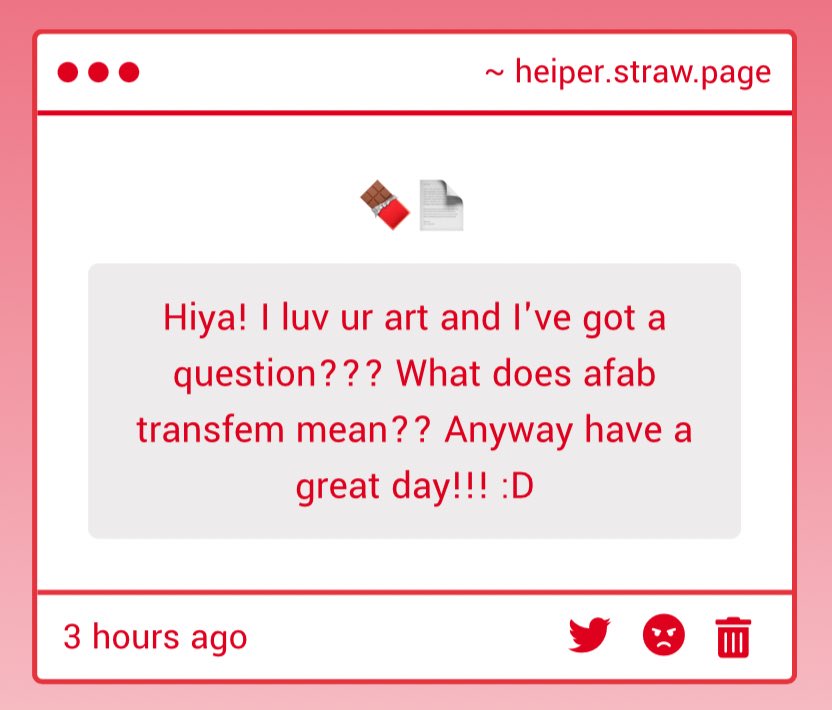 422kit's tweet image. thank you !!!! afab transfem is an intersex oriented label wherein people afab (β born female) identify with the transfem label for one reason or another