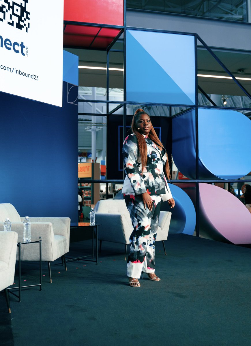 Some moments just shift you. Speaking at #INBOUND reminded me of my purpose &amp; the power of showing up fully as me. ✨ 

More stages, more stories, more strategy ahead, but this meant so much to me.