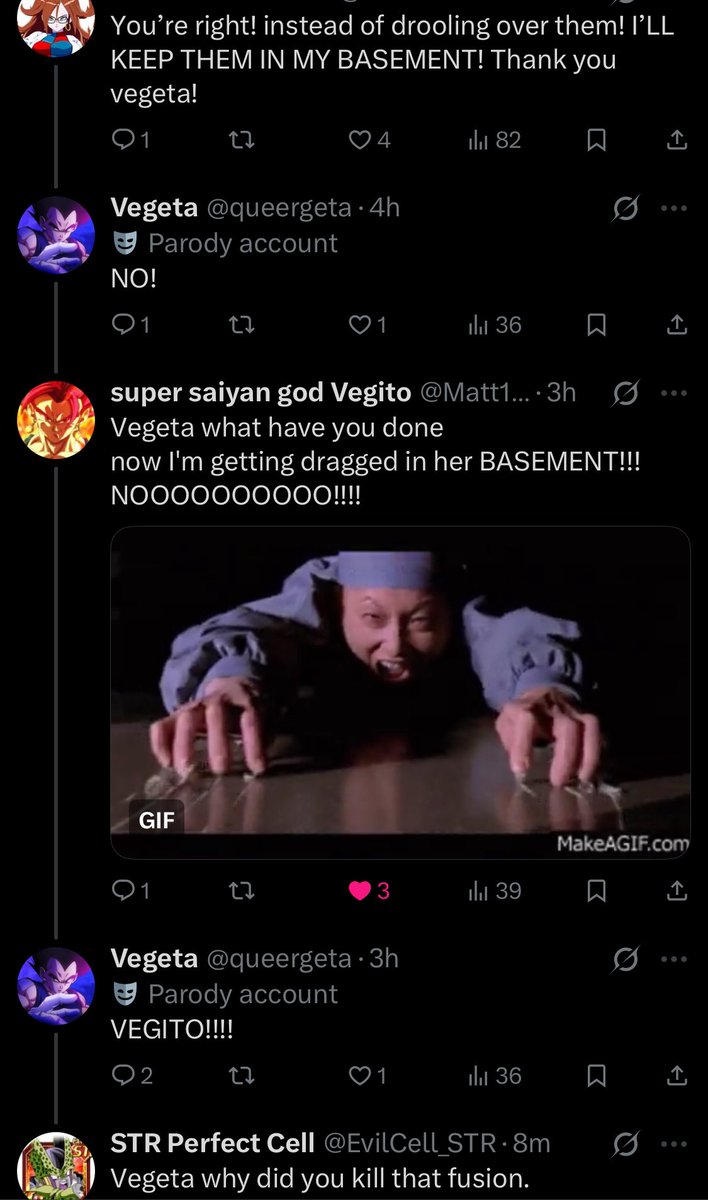 21herself's tweet image. Thank you Vegeta my partner in crime! thanks for the tip!