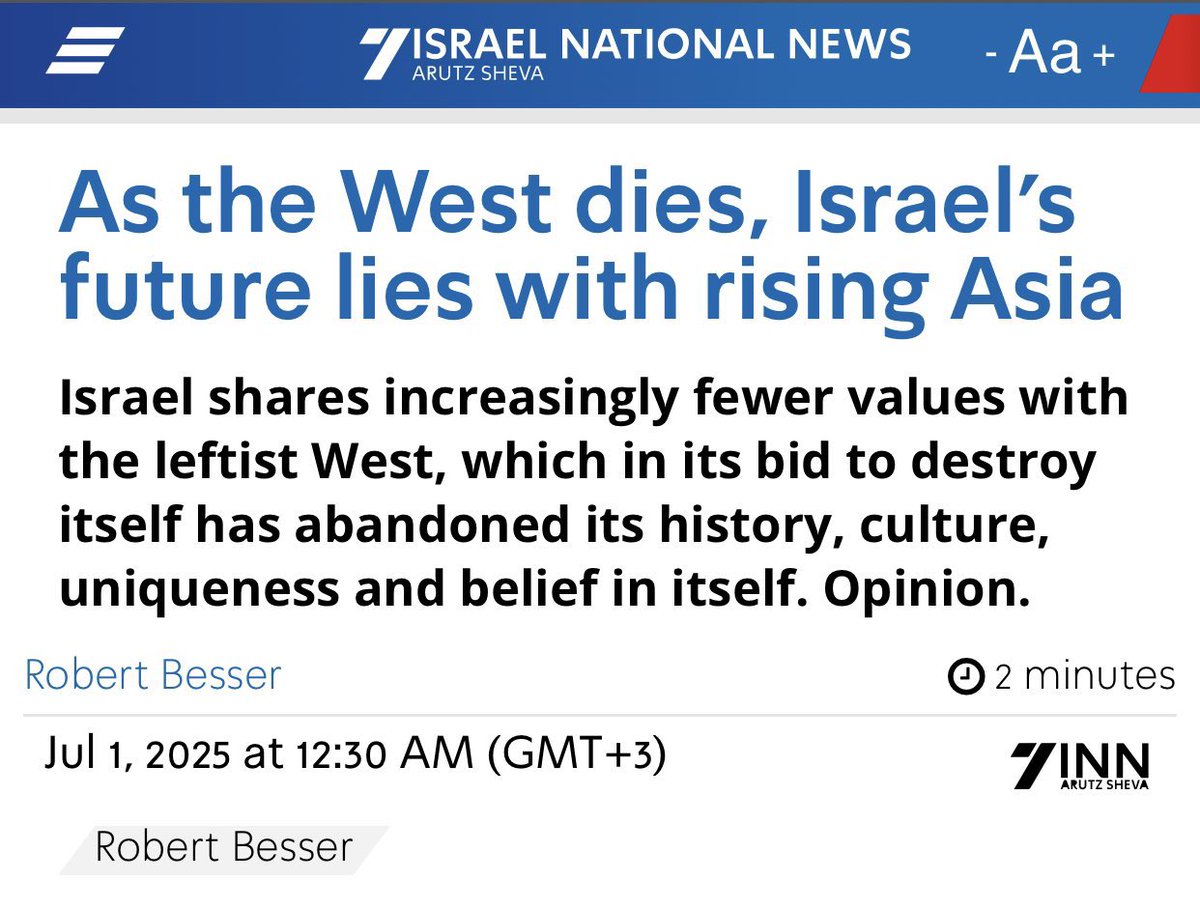 wallyrashid's tweet image. See how fast they’ll drop the West.
Israel is an opportunistic parasite.