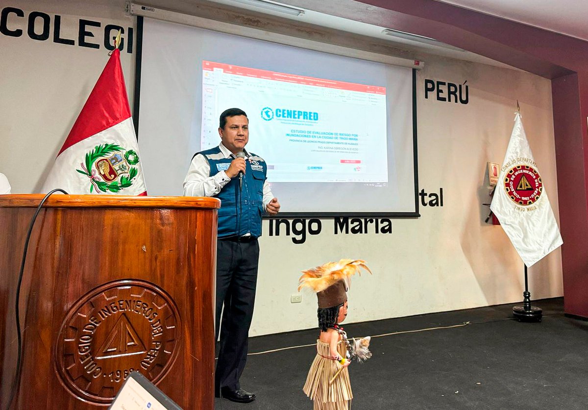 CENEPRED's tweet image. 📌Huánuco | El #CENEPRED presentó los resultados de la Evaluación de Riesgos por inundación fluvial en Tingo María, en el marco del Proyecto ENANDES.

📝Nota 👉 gob.pe/n/1215136

¡Prevención realizada, población asegurada!
#Prevención #GestiónDelRiesgo #CenepredPerú