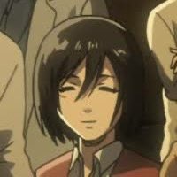 mikasagallery's tweet image. Today I present you with a smiling Mikasa. Tomorrow? who knows....