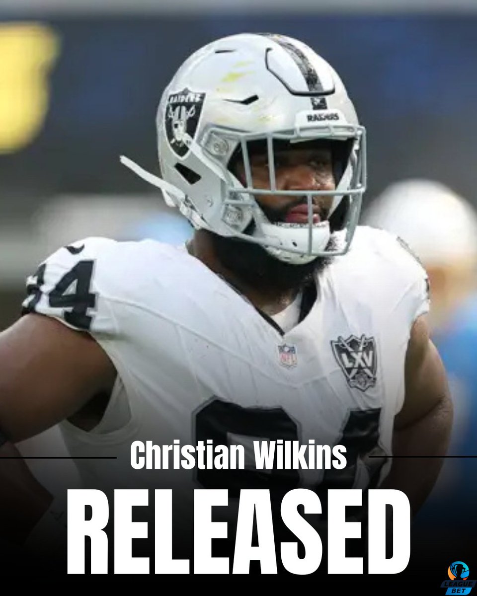 LeagueBetApp's tweet image. Christian Wilkins has been released by the Los Angeles Raiders. The Raiders have voided the $35.2 million guaranteed money left on his deal due to "failure to maintain his physical condition to play."