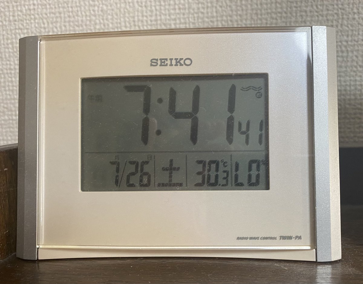 xyz_umikaze's tweet image. 7時40分で30℃は
さすがにどうかと…💧