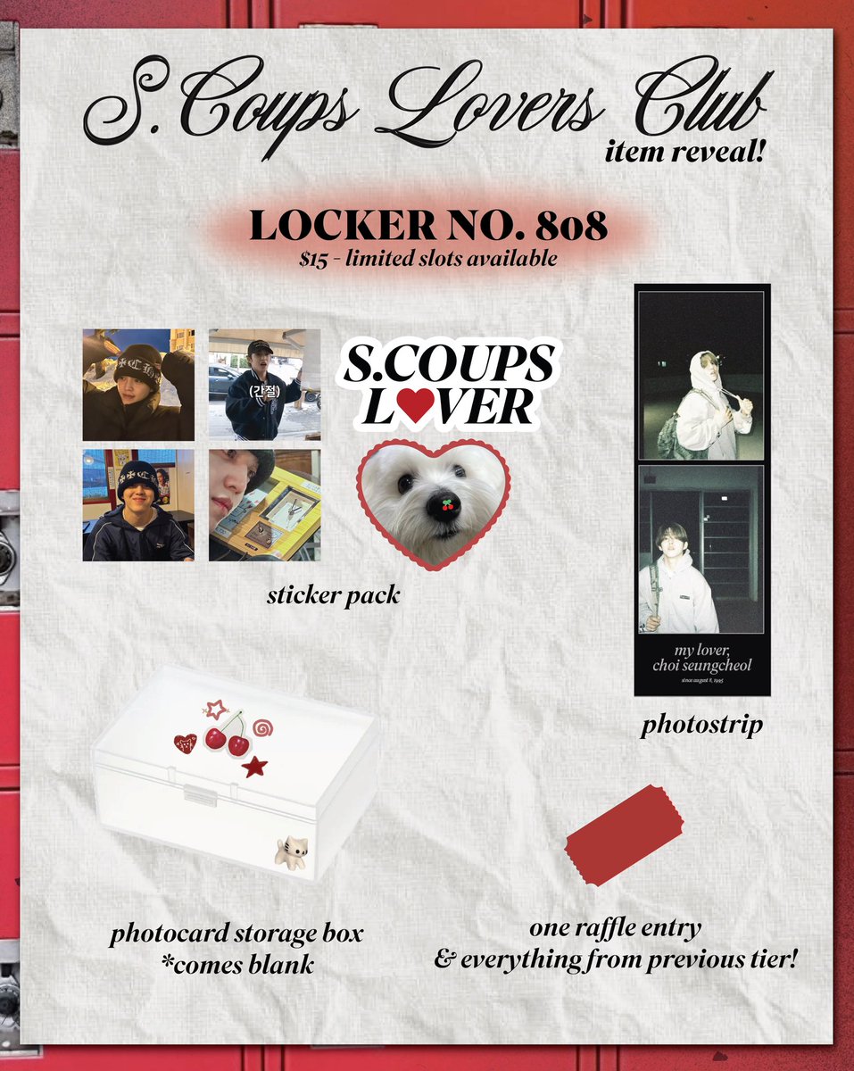 brbrookie's tweet photo. s.coups lovers club tier and raffle reveal!

link to purchase tiers is in bio! additional raffle entries can be purchased in person during the event!

 📅 Saturday August 9, 2025
🕗 12pm - 4pm
📍 Hana House
 345 Adams St
Brooklyn, NY 11201 https://t.co/T1kao4NZqo
