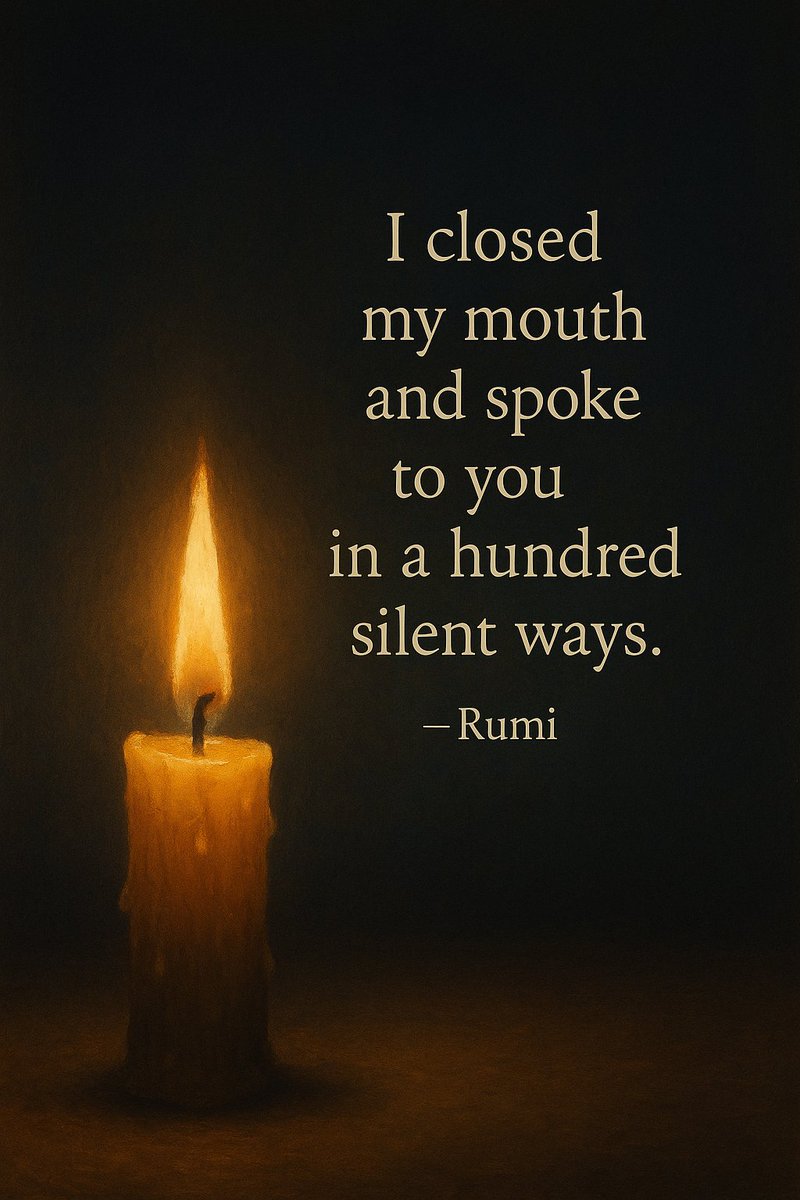 “I closed my mouth and spoke to you in a hundred silent ways.”