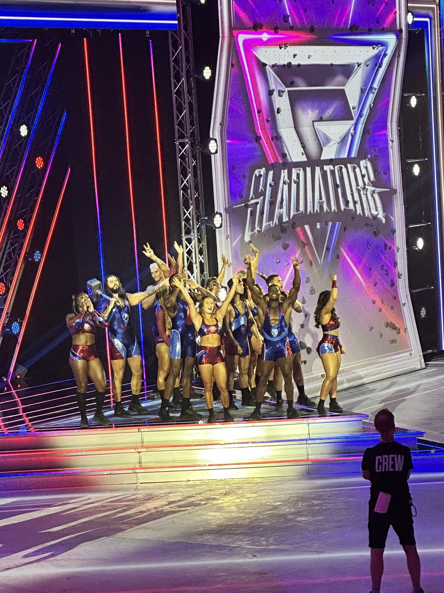 Just back from seeing Gladiators being filmed today. A looooong day but one off my childhood bucket list ✅ So grateful!