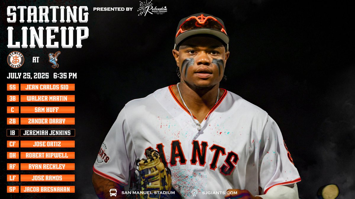 SJGiants's tweet image. Squad looking to make it four straight in San Bernardino tonight.