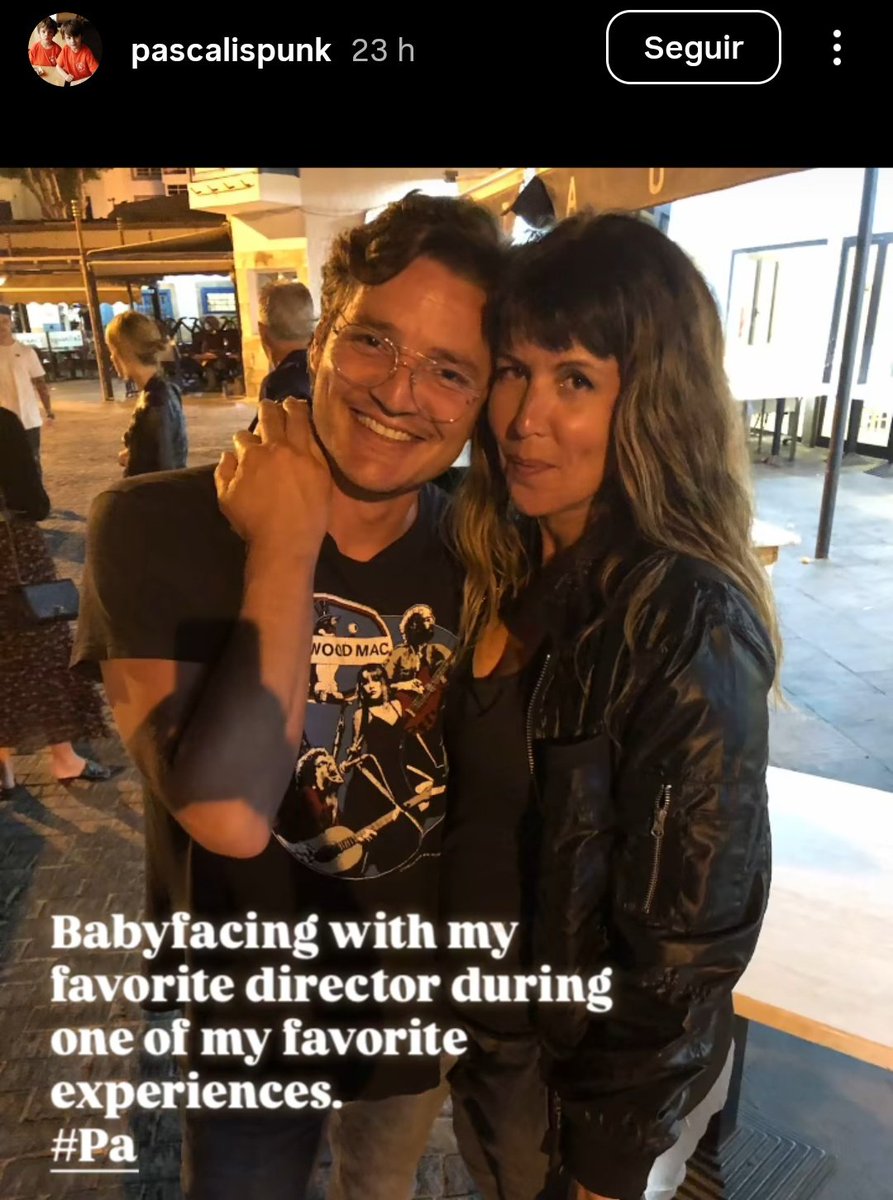 multiversobra's tweet image. O BABYFACE! Pedro Pascal postando foto com Patty Jenkins na época de WW84 em meio a divulgação de #QuartetoFantástico