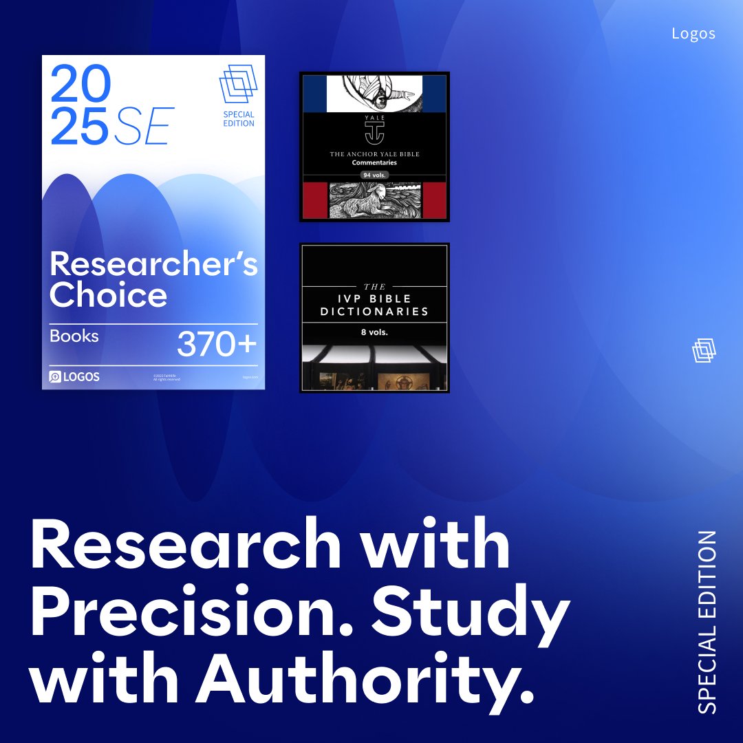 When your study demands more, your library should deliver.

Enter our 2025 Researcher’s Choice Library.
📕Anchor Yale Bible Commentary
📗IVP Dictionary Series
📘Oxford Handbooks

…and dozens more essential reference tools.

Many of these resources are rarely available in
