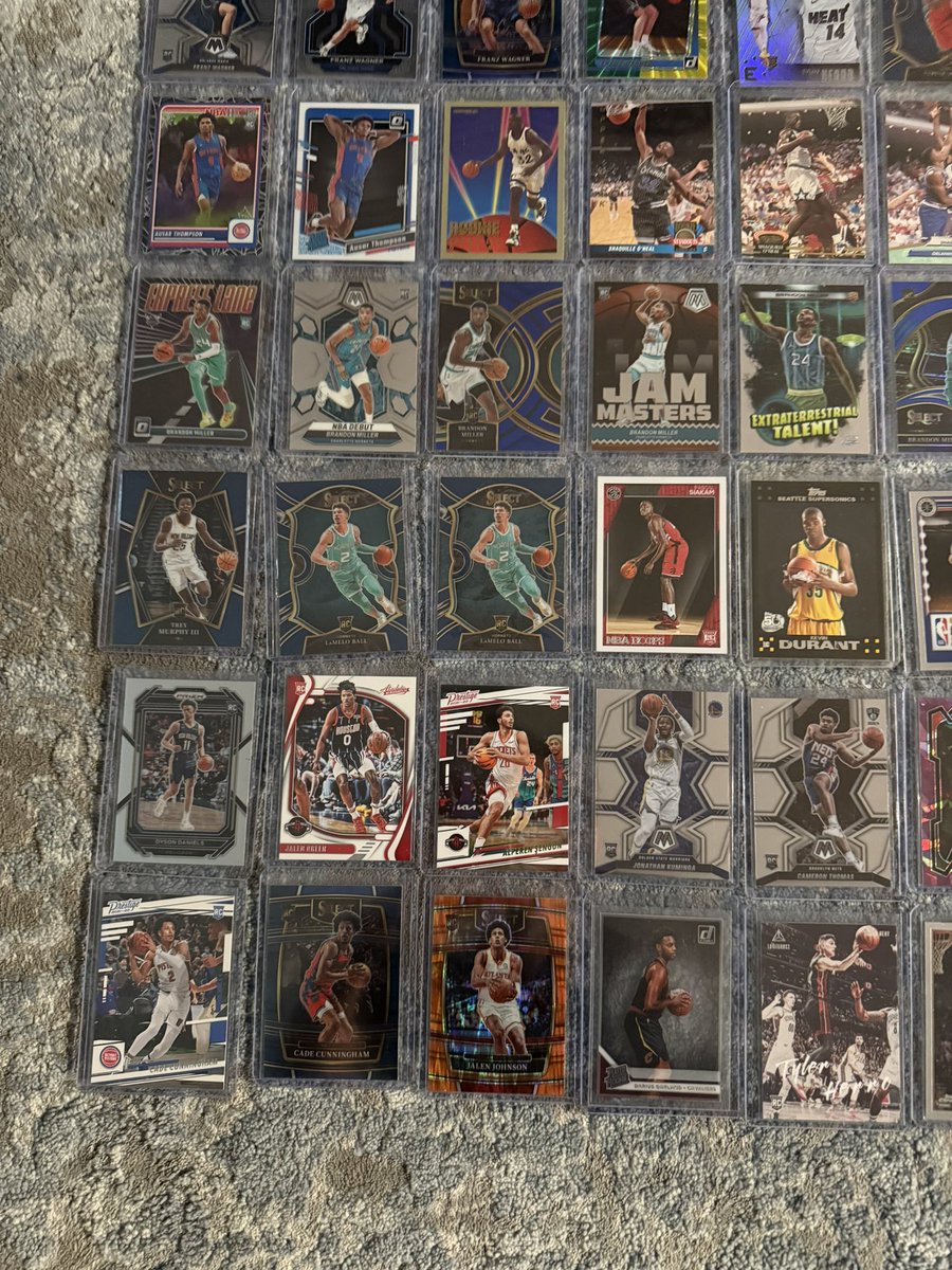 habsfans's tweet photo. @LAcarddude 70 card rookie lot with many Wemby’s. $225 OBO https://t.co/wO3W2Bj6nI