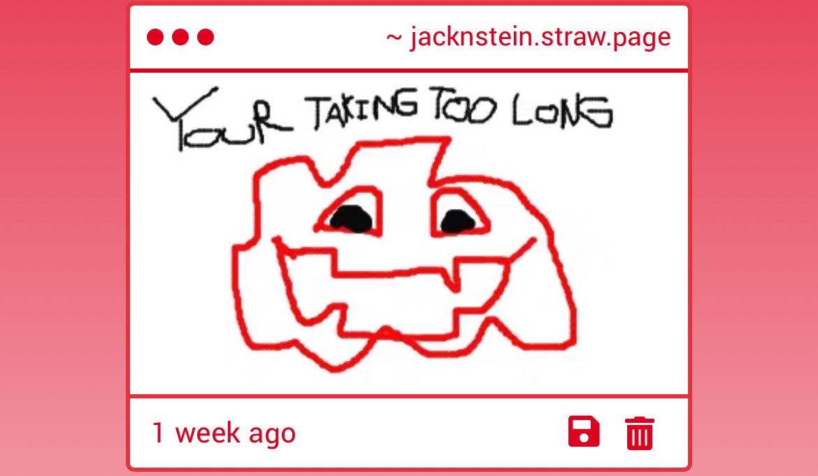 JACKENSTEIN (YOUR TAKING TOO LONG) tweet media