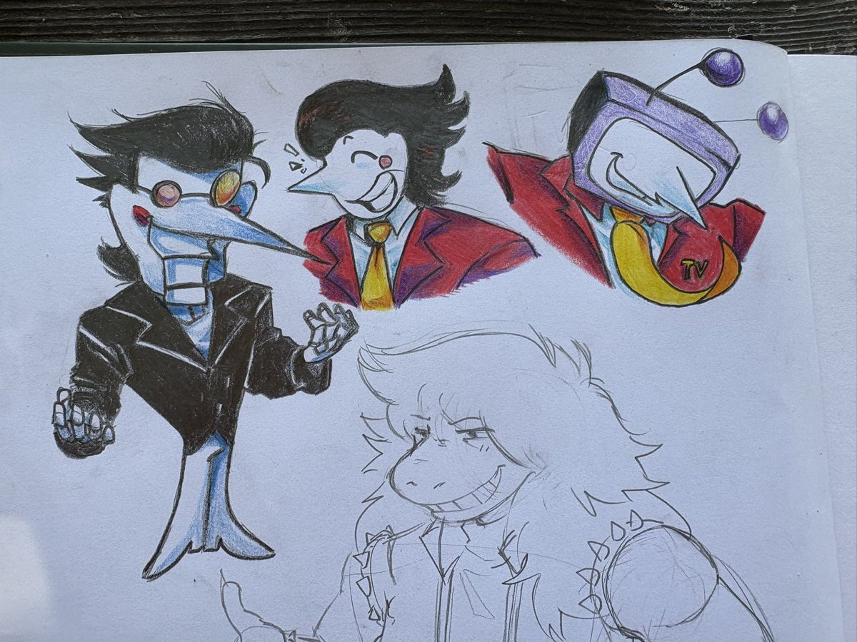 jamieberryb's tweet image. beautiful day to go out and draw deltarune and then go inside to play deltarune
#deltarune #deltarunefanart
