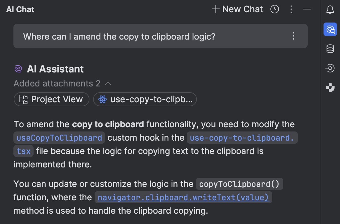 Vlad_Minaev's tweet image. The upcoming @WebStormIDE release comes with improved context gathering for AI Assistant - including local embeddings, allowing semantic search to pull more relevant context directly from your JS/TS codebase 🧠⚡️🧠
