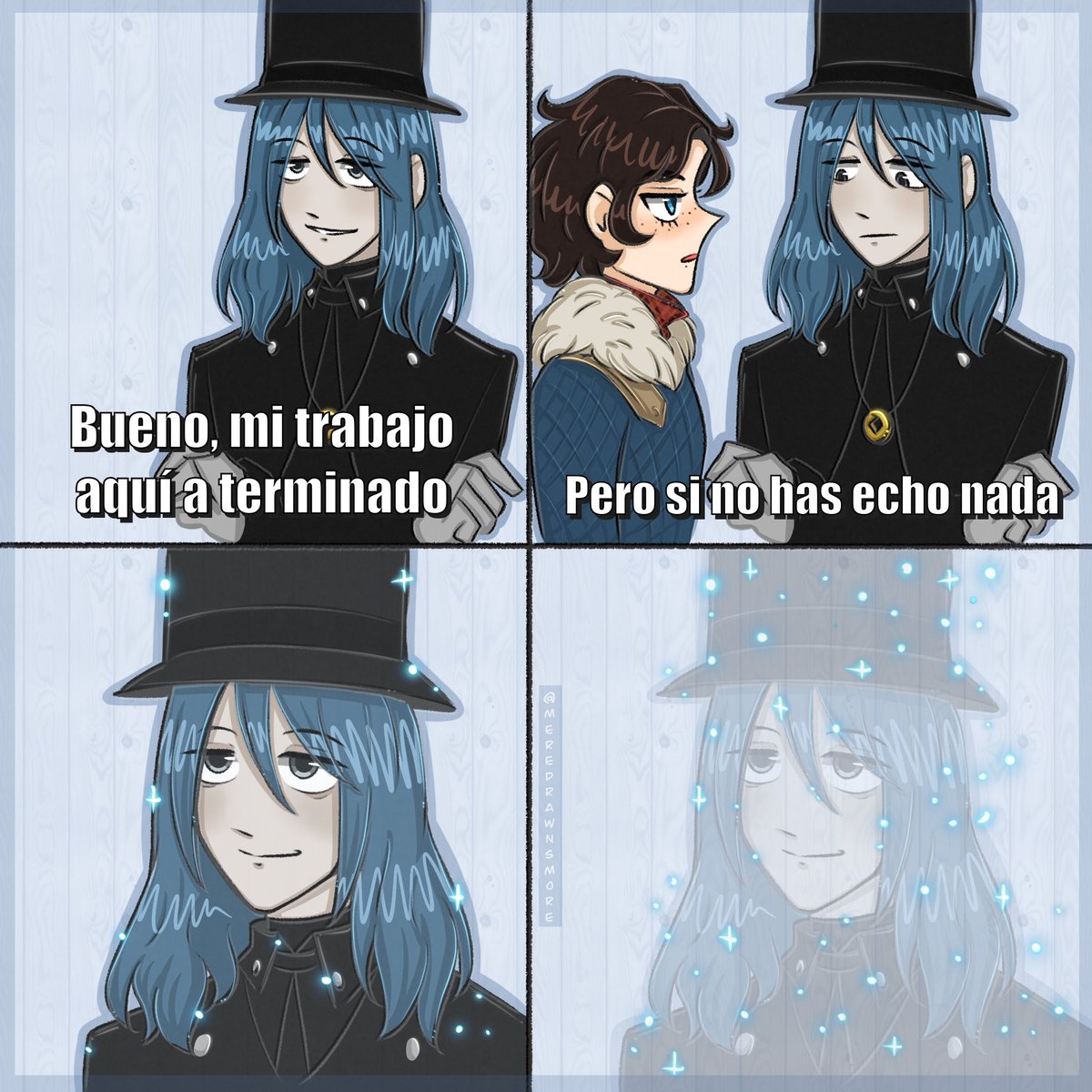 Meredrawnsmore's tweet image. Giangio: Well, my work here is done.
P: But you haven't done anything.
Giangio: 🙂😶🌫️
#LiesofP #liesofPfanart #LiesofPOverture
