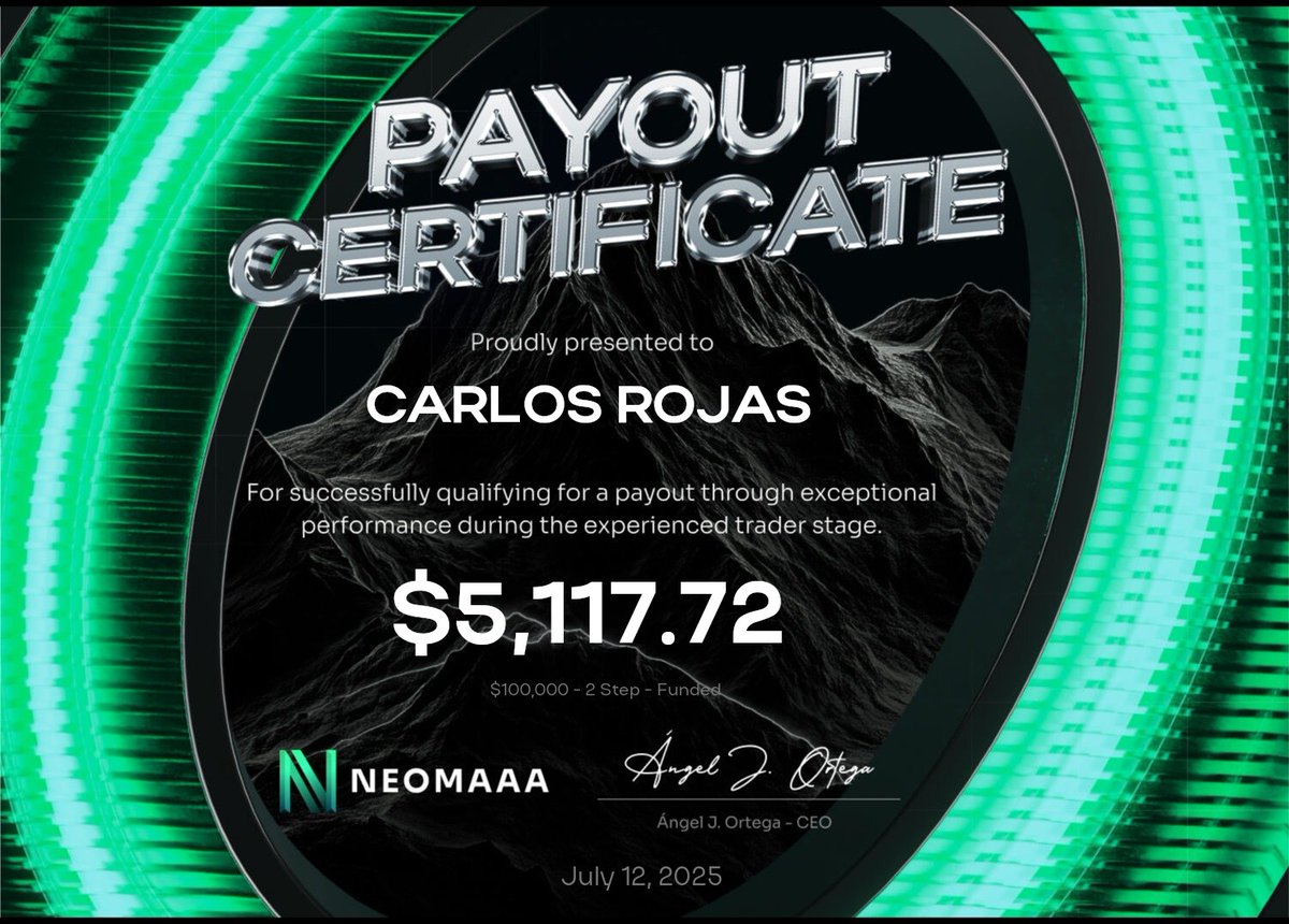 📢 NeomAAA keeps delivering.

Throughout July, several traders have received their payouts thanks to consistent performance.

Today, we’re highlighting 4 of them as a testament to our ongoing commitment to the trading community.

Ready to become the next? 🔥

#NeomAAA  #Payouts