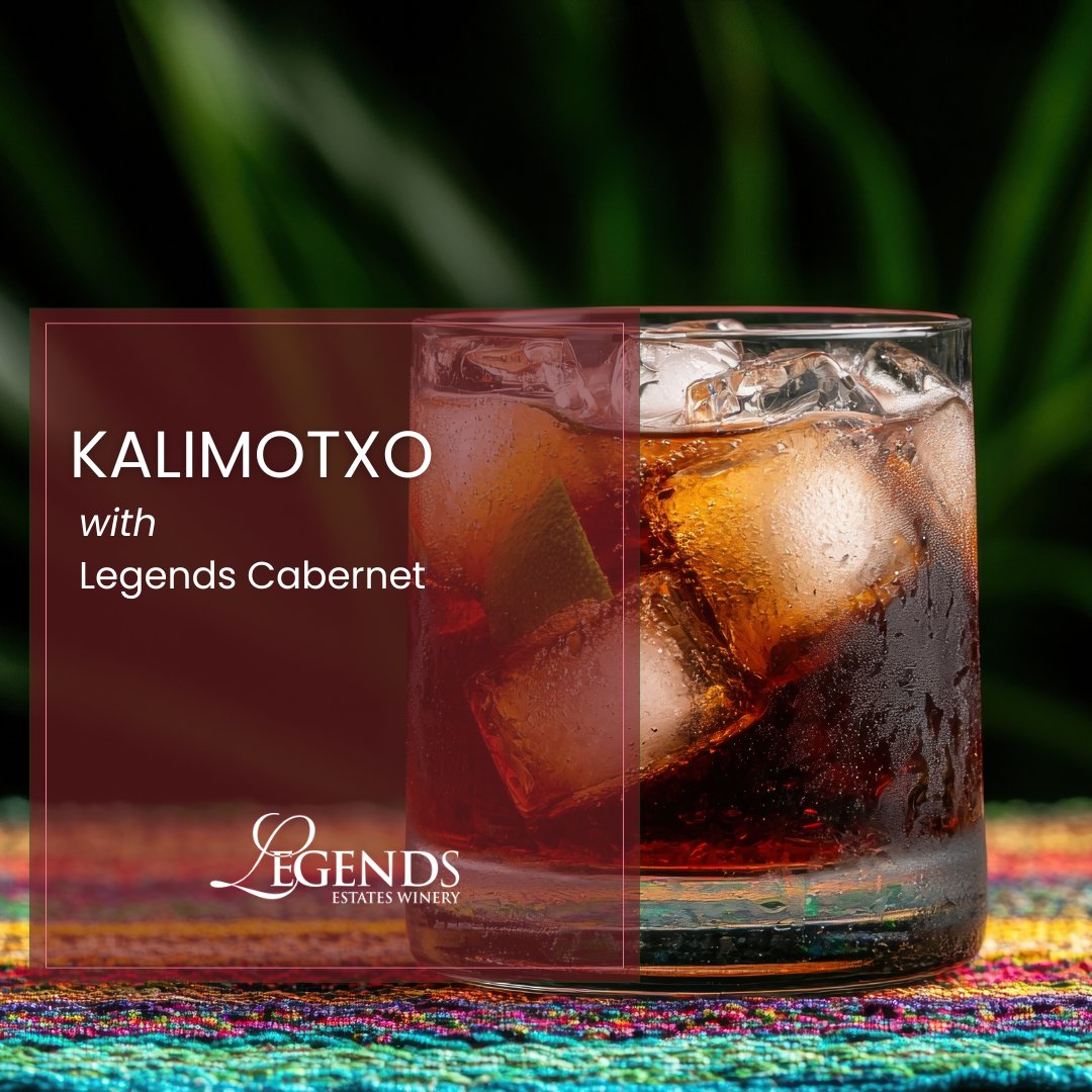 ☀️🍹 Hot days call for cool blends.
Meet Kalimotxo — a refreshing mix of cola and 2020 Legends Cabernet Sauvignon Reserve 🍷+🥤
Simple, bold, and perfect for backyard hangs or beach days.
Try it this weekend. 🥃☀️

👉 Get your Cabernet here:
legendsestates.com/product/2020-l…