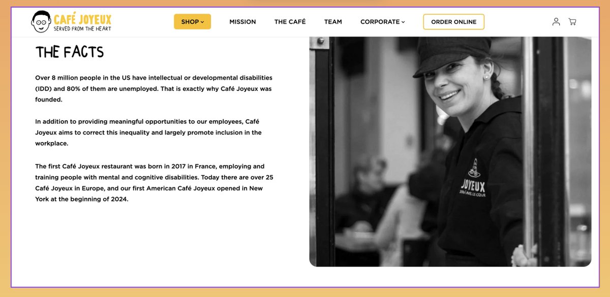 RFK_Center's tweet image. Experience amazing coffee @cafejoyeux at 599 Lexington Ave in NYC who have partnered with @Nespresso and who are proudly employing individuals with developmental, intellectual & mental disabilities
#DisabilityEmployment
@NYSCDD @NYSOPWDD @nycgov @NYCDisabilities
@NCDgov