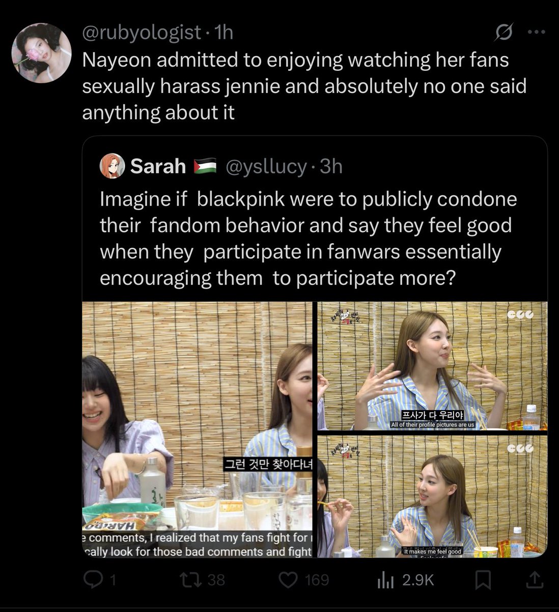 formulaofcunt's tweet image. nayeon wasn’t the one to admit to being chronically online and searching up her own name on X…if anyone is enjoying watching their fans harass and attack their female peers online it’s shitpink