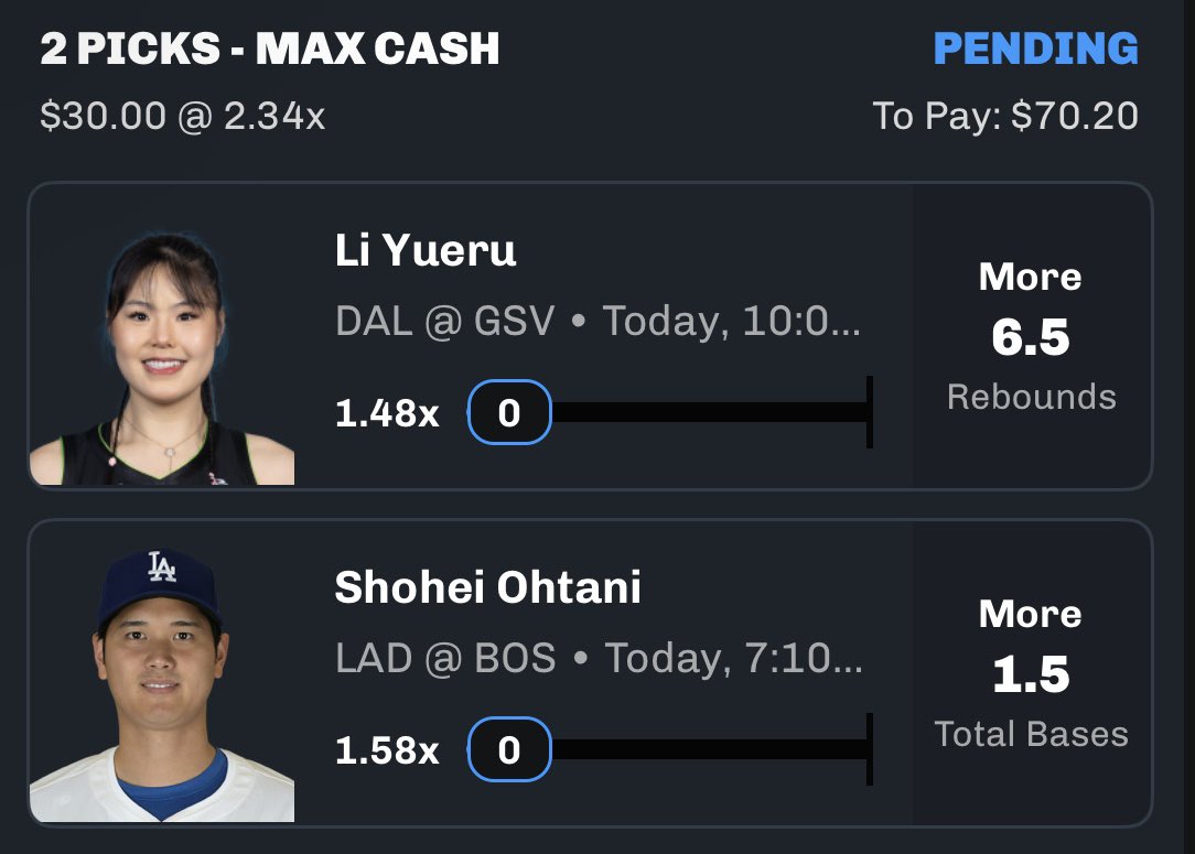fargodadon23's tweet image. Day 2 Bankroll Builder🧙🏾
#GamblingX|#MLB|#WNBA|#MrPropSweeper|#Chalkboard