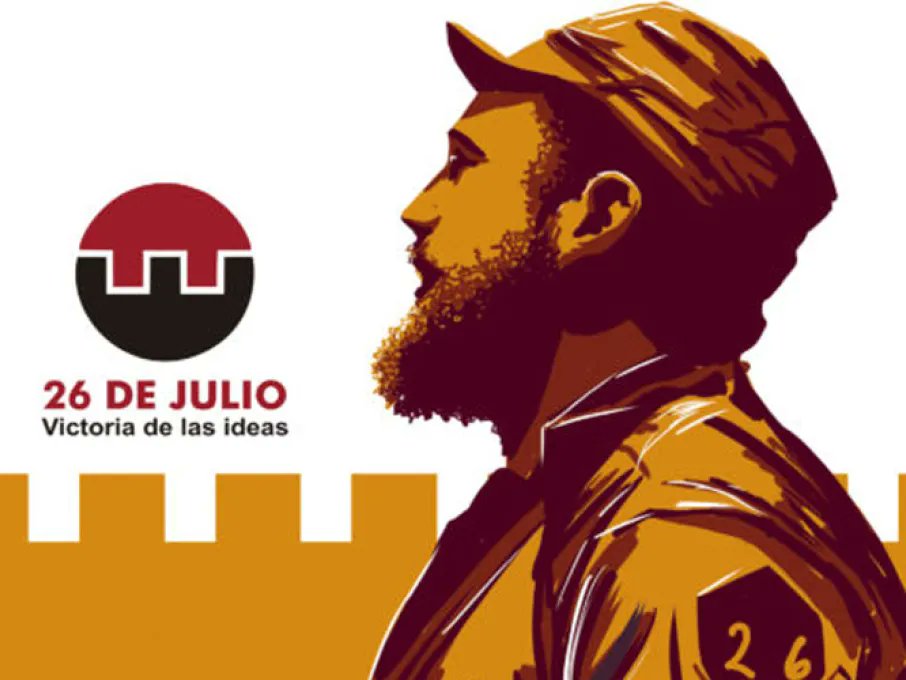 EmbaCubaUruguay's tweet image. Fidel: “Compañeros: Podrán vencer dentro de unas horas o ser vencidos; pero de todas maneras (...) el movimiento triunfará (...) Si ocurriera lo contrario, el gesto servirá de ejemplo al pueblo de Cuba, a tomar la bandera y seguir adelante”. #SiempreEs26
