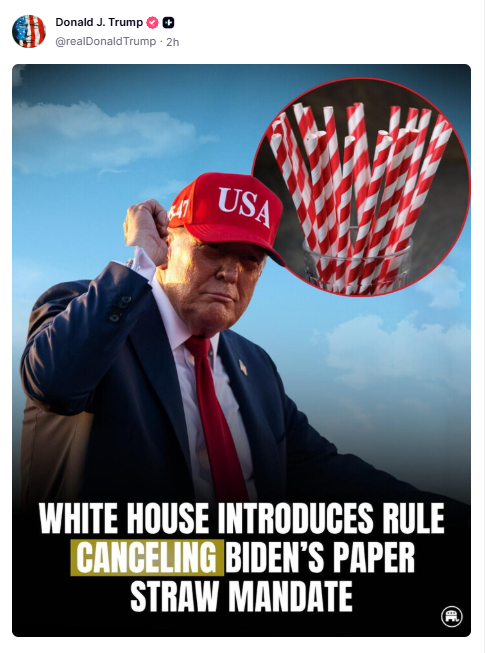 SetMeA5's tweet photo. #Trump #PaperStraw #Canceled https://t.co/yLsydKTjzD