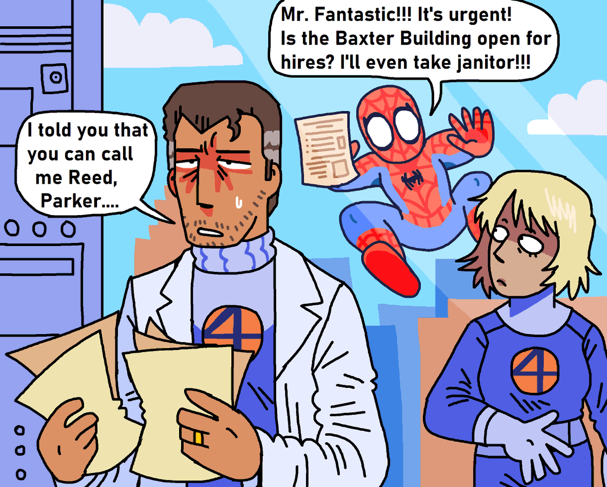 0trebot's tweet image. Peter Parker&apos;s fantastic little life